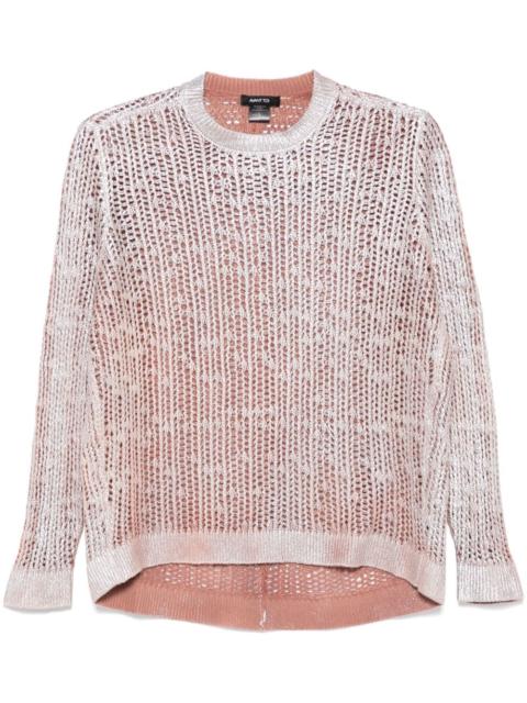 foil-print sweater