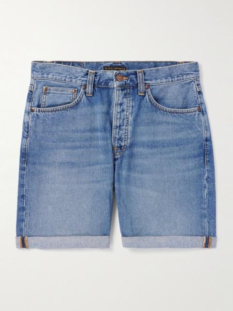 Josh Straight-Leg Denim Shorts Blue