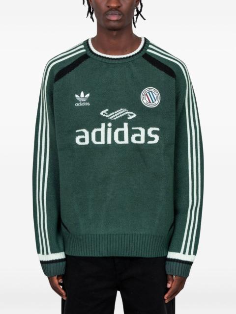 striped long-sleeved sweater