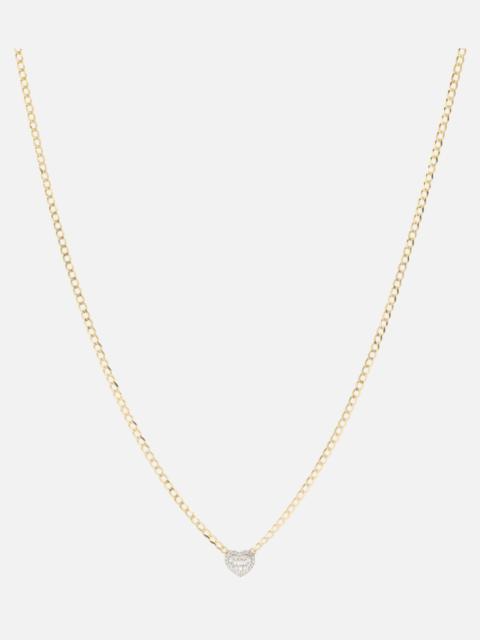 10kt gold necklace with diamond