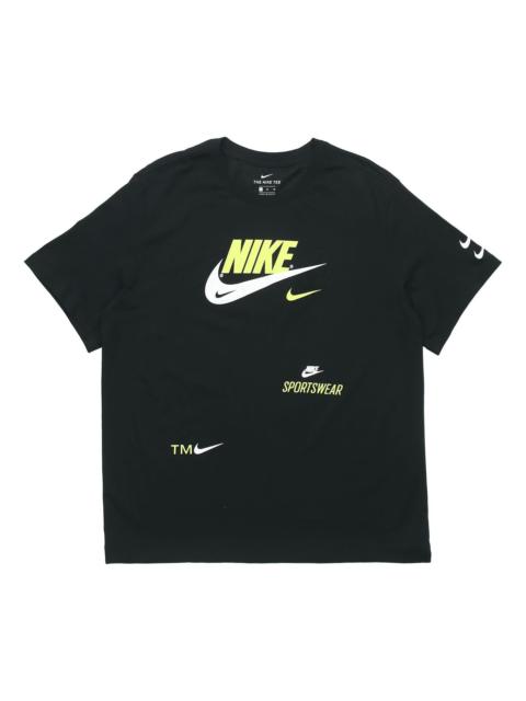 Nike Swoosh Round Neck Short Sleeve Black CU0078-010