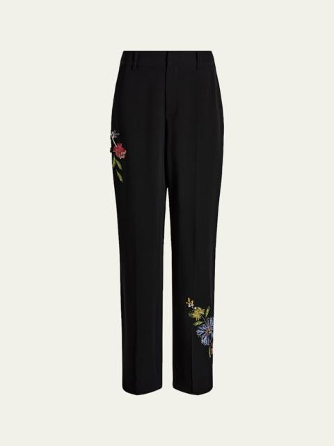 Harlan Floral Embellished Pants