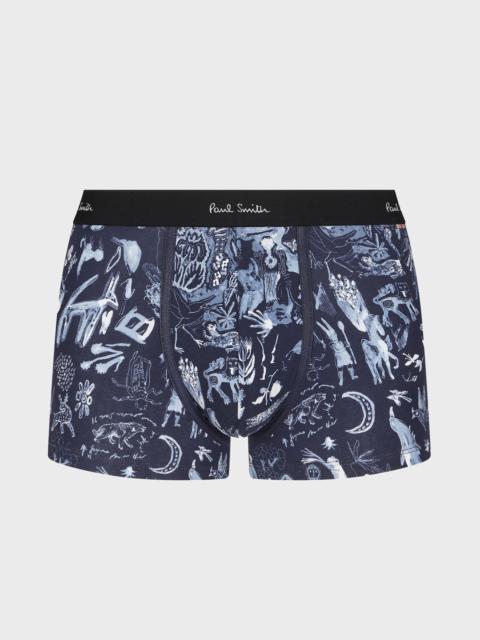Navy 'Little Beasts' Boxer Briefs
