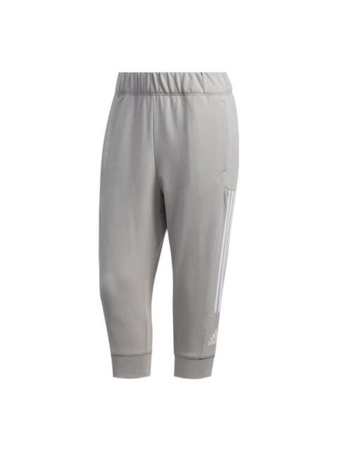 adidas 3 Stripes Capri Pants 'Grey' FL2363