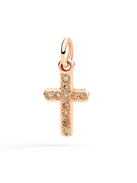 ROSE GOLD CROSS CHARM & DIAMONDS