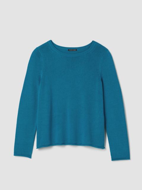 Peruvian Cotton Blend Bateau Neck Top