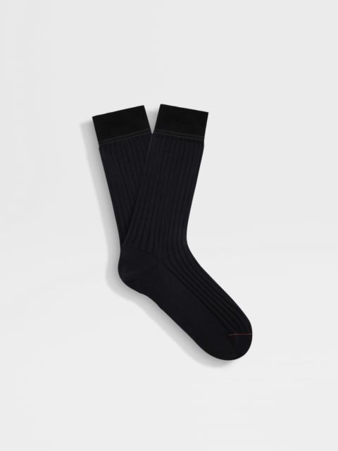 NAVY BLUE COTTON SOCKS