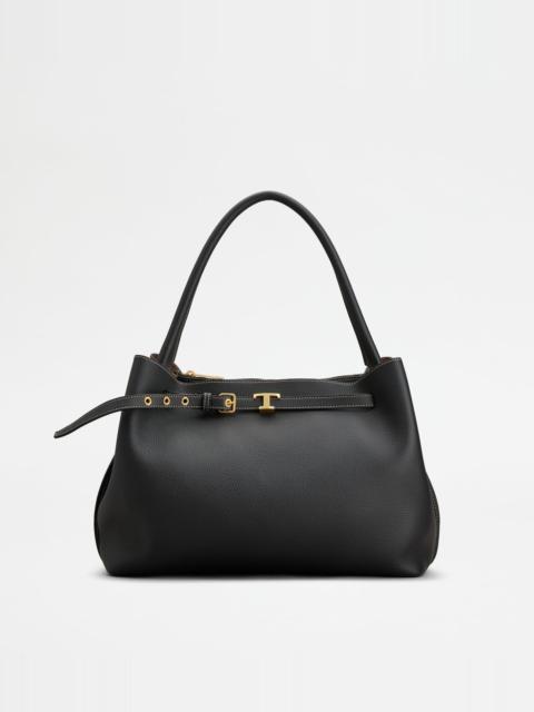 HANDBAG IN LEATHER SMALL - BLACK