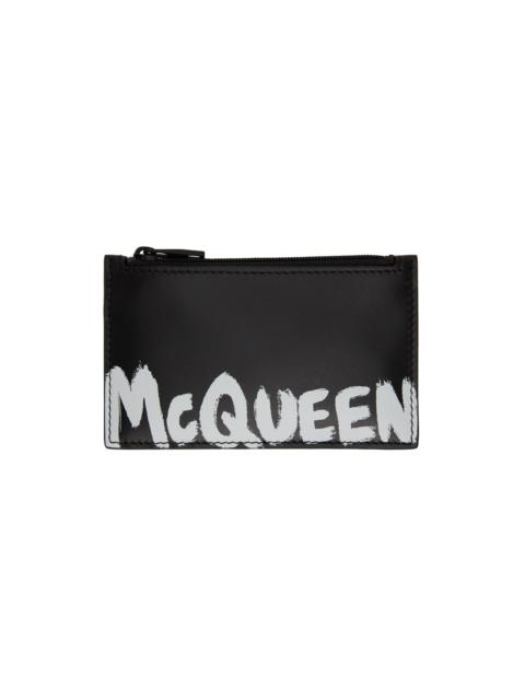 Black Graffiti Card Holder