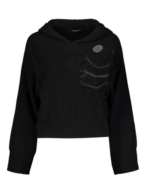 embroidered hoodie