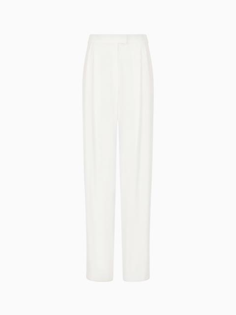 Envers-satin palazzo trousers with darts