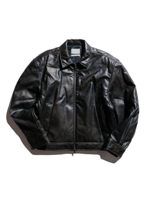 Vegan Leather Blouson Black