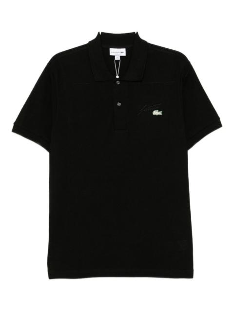 logo-embroidered polo shirt
