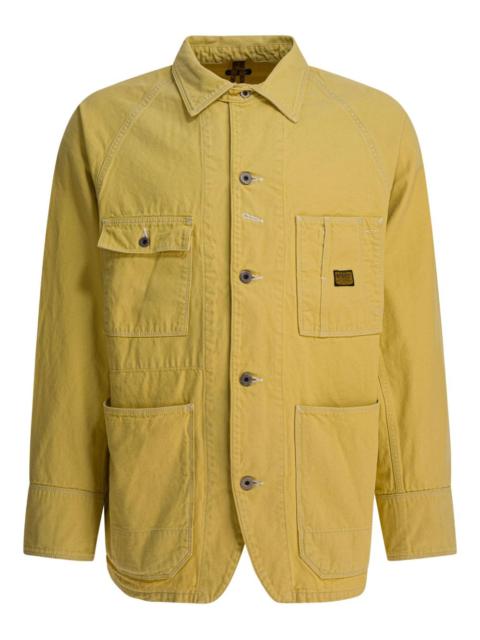 raglan-sleeve pocket shirt jacket