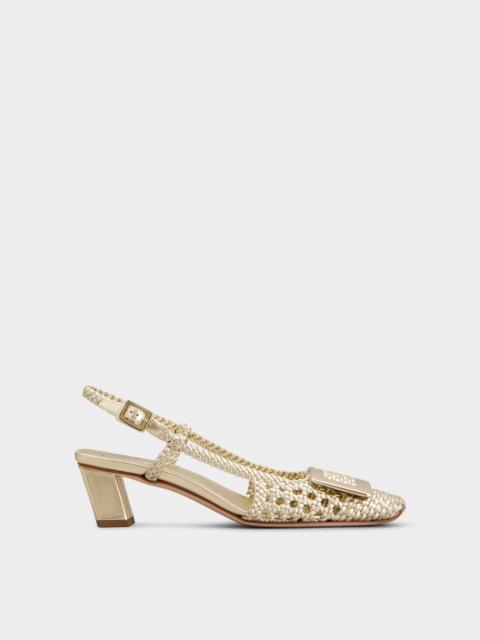 Belle Vivier Slingback Pumps in leather