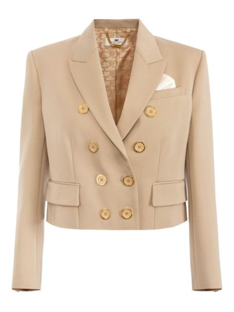 double-breasted tailored blazer