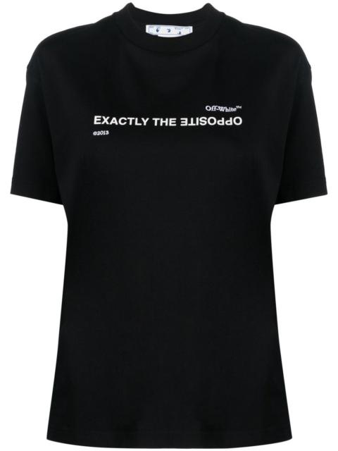 Exactly the Opposite-print T-shirt