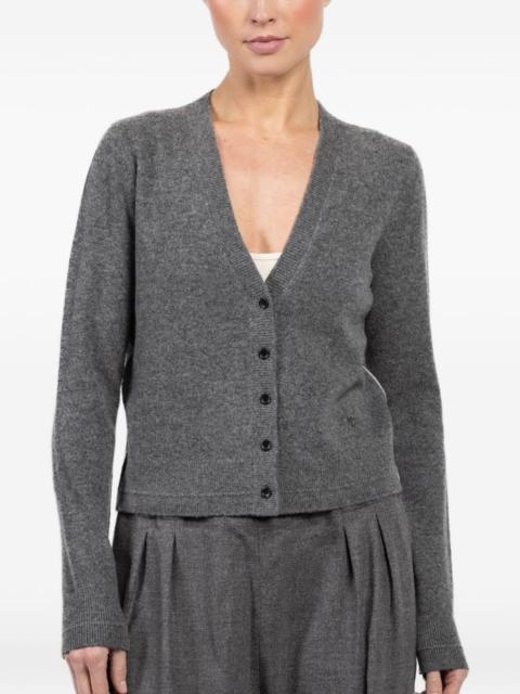 V-neck buttoned cardigan