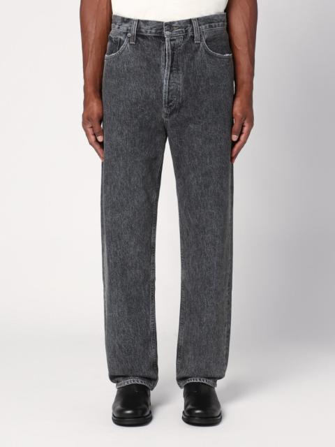 Washed-effect grey jeans