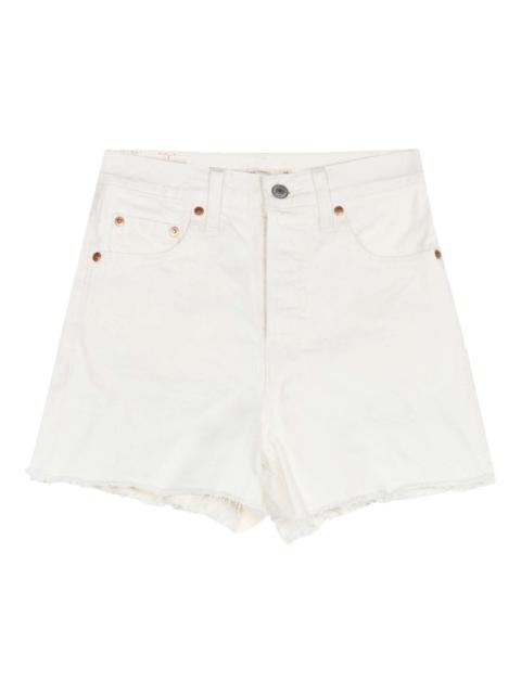 Ribcage denim shorts