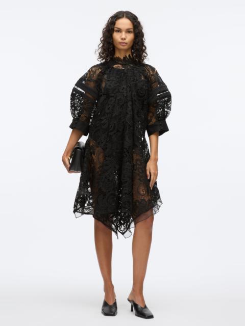 Embroidered Lace Hankerchief Dress
