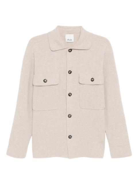 knitted shirt jacket