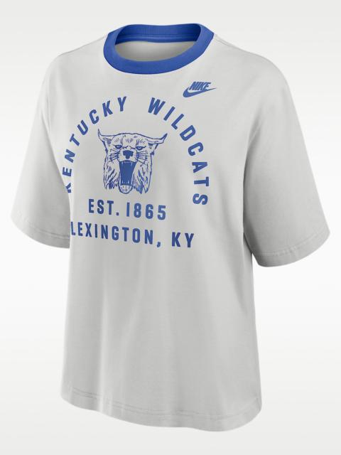 Kentucky Legacy Arch Script Boxy Women's Nike College T-Shirt