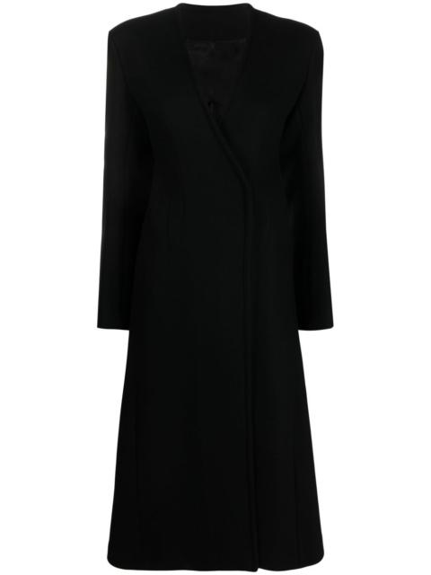 V-neck long coat