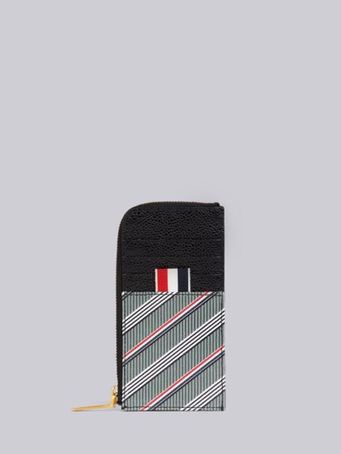 Medium Grey Monogram Coated Canvas Half Zip Around Wallet