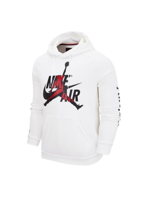 Air Jordan Alphabet Logo Pullover Hooded Fleece 'White' DH9505-101