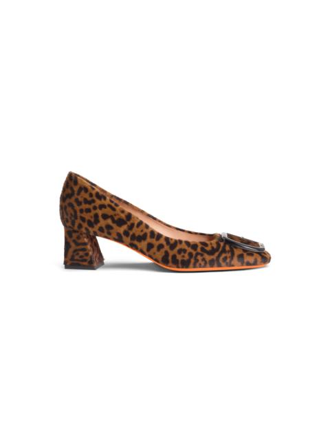 Women's animal-print cavallino mid-heel pump