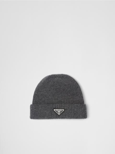 Wool and cashmere beanie