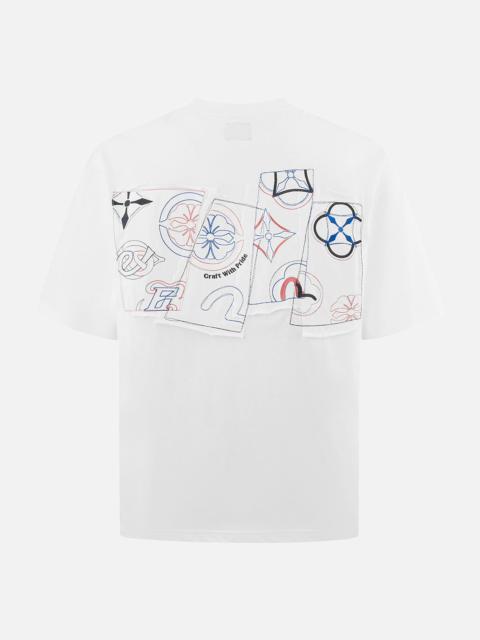 Logo and Kamon Embroidery Loose Fit T-Shirt