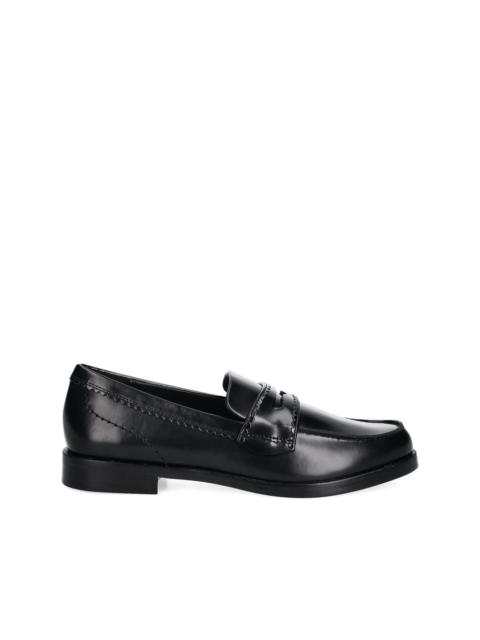 penny leather loafers