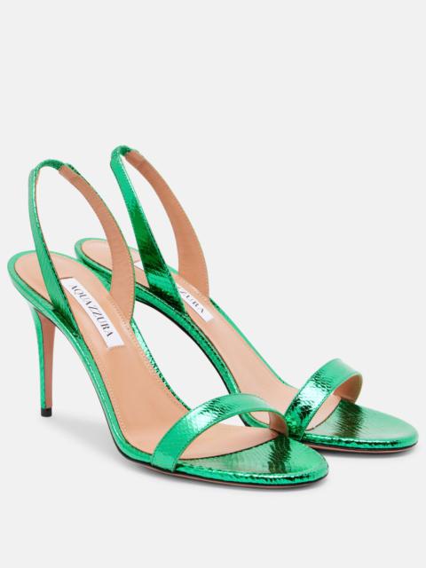 So Nude 85 snake-effect leather sandals