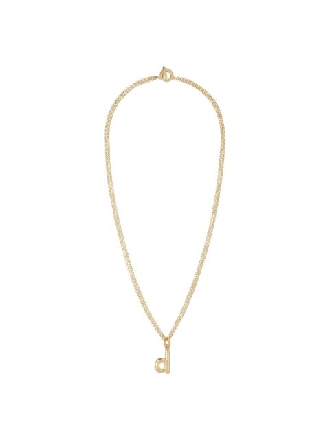 The Puffy Initial necklace