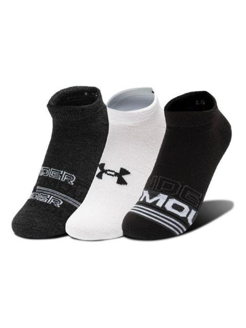 Under Armour Essential No Show Socks (3 Pack) 'Multi-Color' 1361459-001