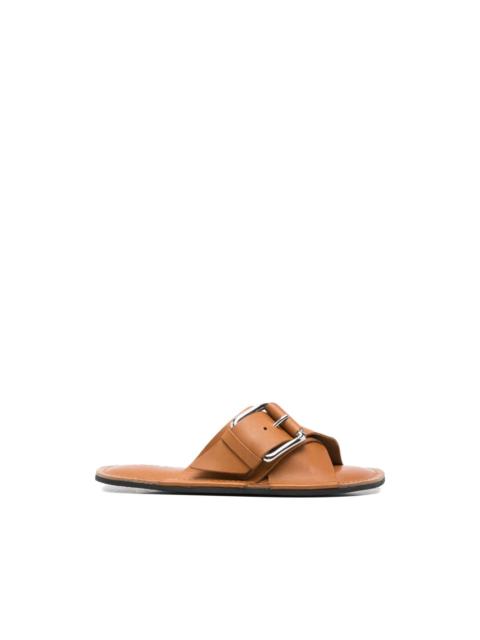 buckle leather sandals