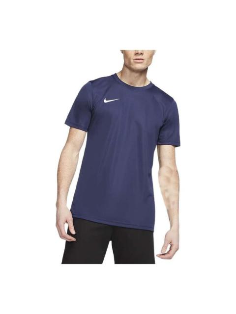 Men's Nike Dri-FIT Logo Printing Round Neck Pullover Short Sleeve Us Edition T-Shirt BV6708-410