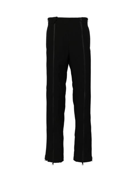 ZIP-UP COTTON-BLEND TROUSERS
