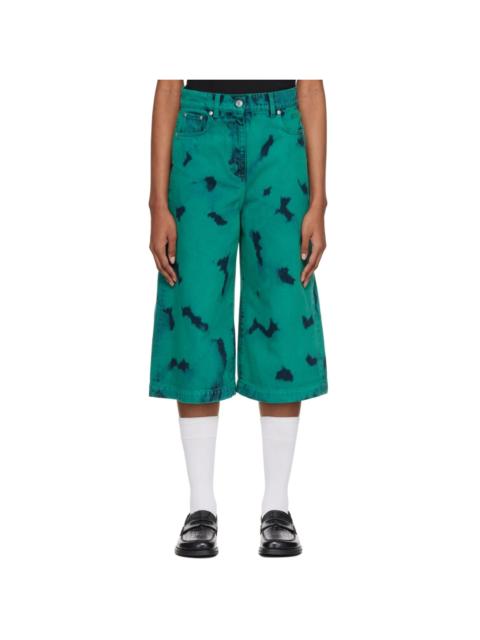 SSENSE Exclusive Green Tie-Dye Jeans
