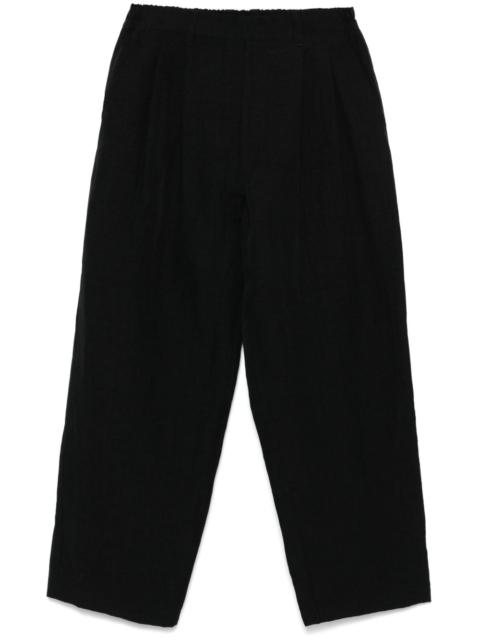 poplin wide trousers