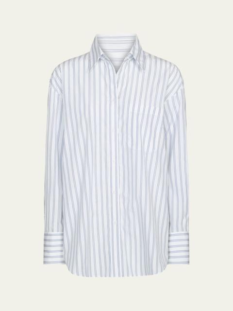 Big Joe Striped Cotton Button-Front Shirt
