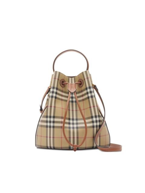 small Check bucket bag