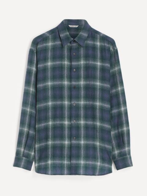 Airy Wool Check Shirt