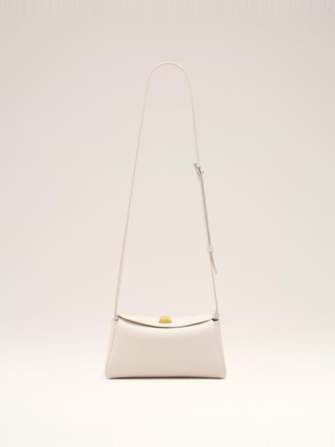 WHITE COW LEATHER MINI CARROUSEL BAG