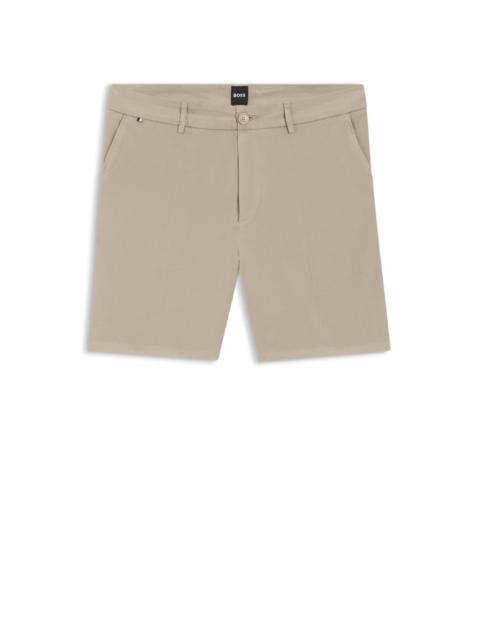 MODERN-FIT SHORTS IN STRETCH-COTTON TWILL
