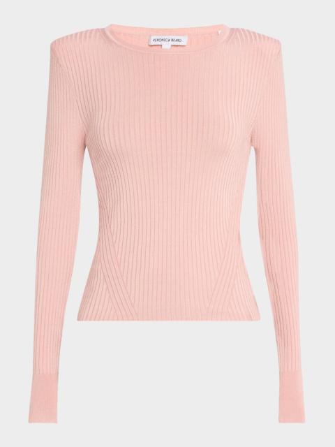 Acara Ribbed Scoop-Neck Pullover