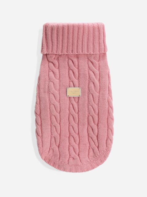 Wool dog sweater