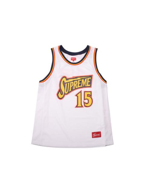 Supreme Bolt Basketball Jersey White